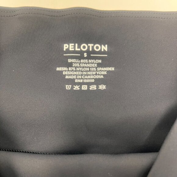 Peloton Black Scalloped Hems Leggings Size S - Picture 5 of 5
